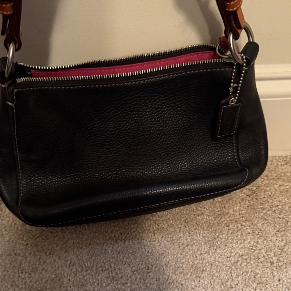 Coach Black and Brown Shoulder Bag - Picture 4 of 5